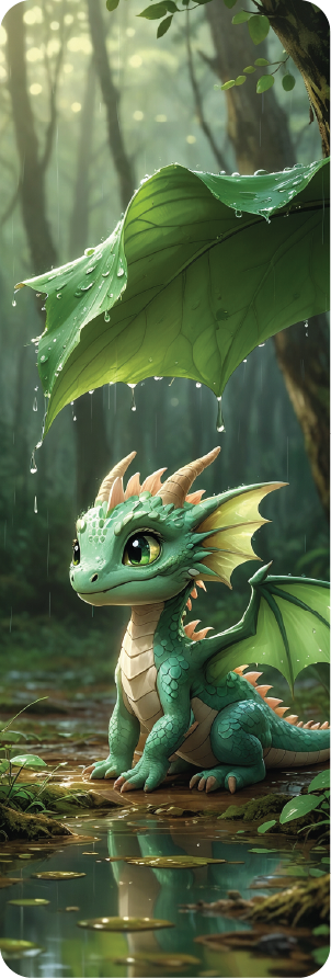 After the Rain Dragon bookmark