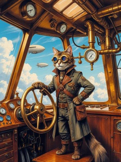 Airship Captain - Canvas Wall Art Print