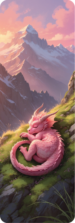 Alpenglow Dreamer Dragon bookmark