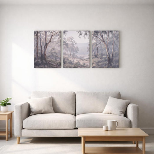 Gum Creek - Australian Bushland 3 Piece Canvas Set