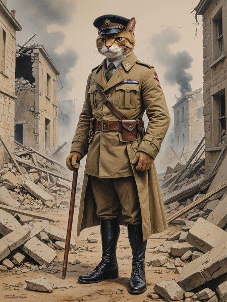 Army Captain - Canvas Wall Art Print