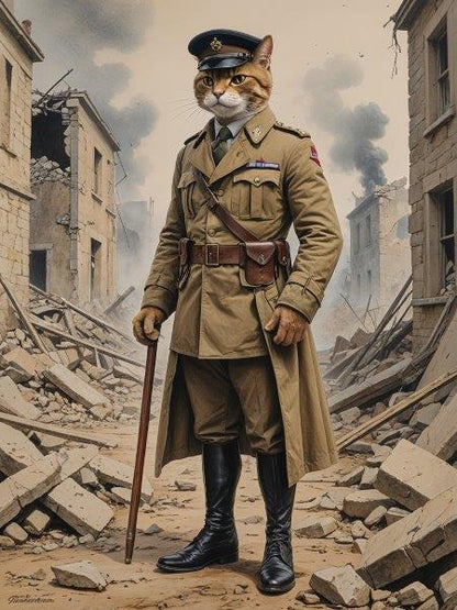 Army Captain - Canvas Wall Art Print