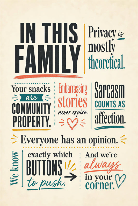 In This Family - Canvas Wall Art Print
