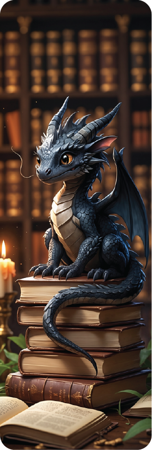 Keeper of the quiet stacks Dragon bookmark