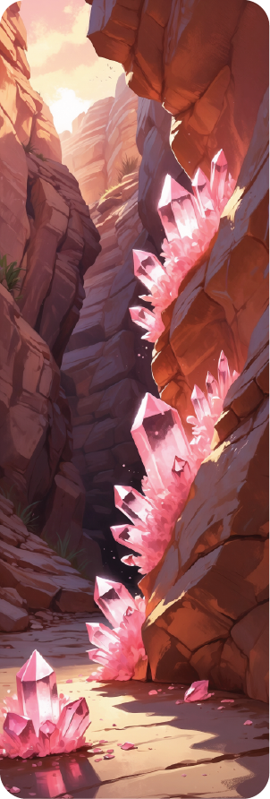 Rose Quartz Bookmark