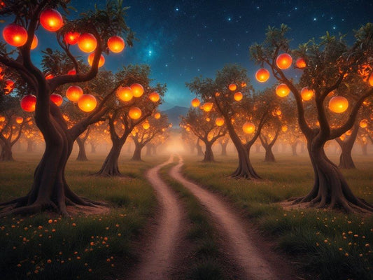 The Lantern Orchard - Canvas Wall Art Print