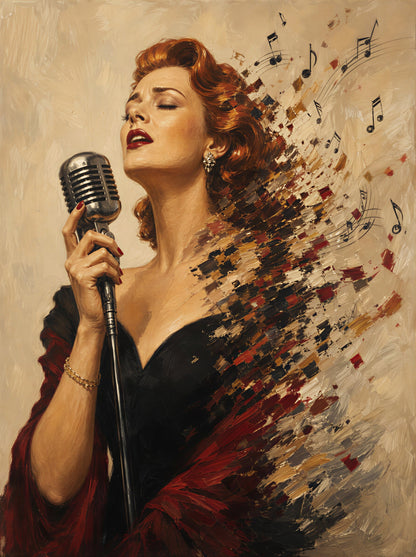 The Song she left behind - Canvas Wall Art Print