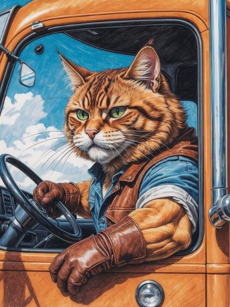 Truck Driver - Canvas Wall Art Print