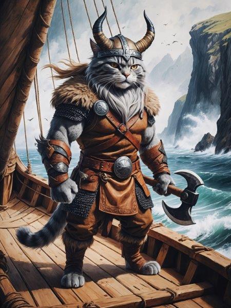 Viking Chieftan - Canvas Wall Art Print